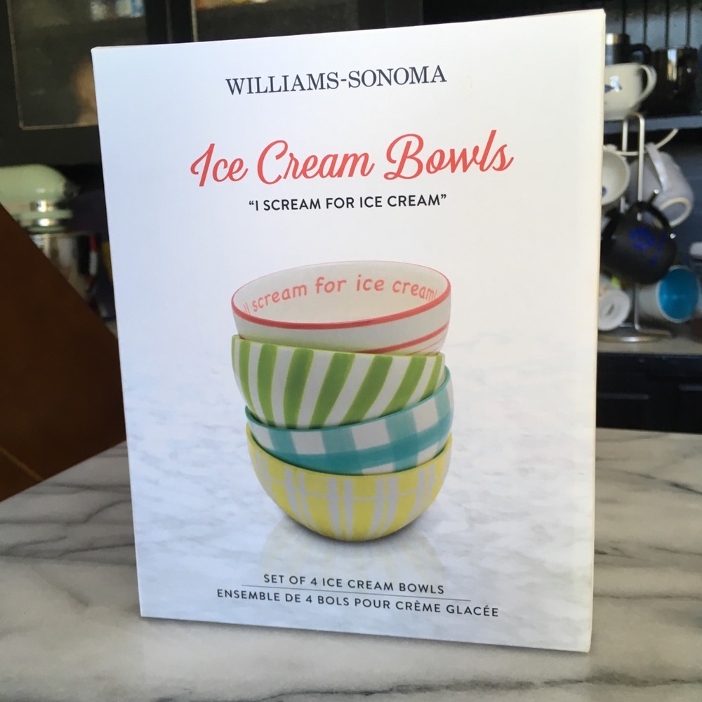*Brand New* Williams-Sonoma Ice Cream Bowls